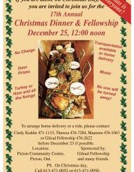 Free Christmas Dinner in Picton