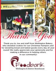 Thanks to Wellington Bakery