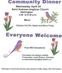 April Community Dinner